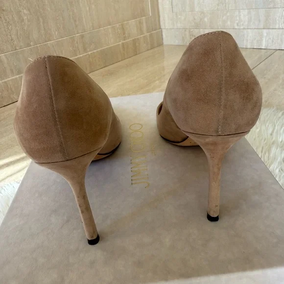 Jimmy Choo Romy Suede Heels - Picture 3 of 4